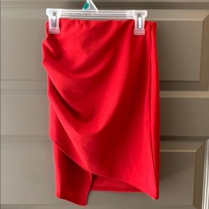 Nasty Gal Red two piece set